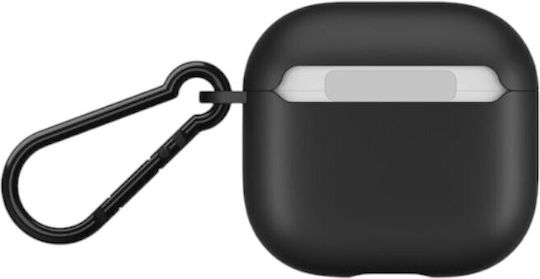 Case-Mate Σετ Θήκη & Anti-Lost Strap με Γάντζο σε Μαύρο χρώμα για Apple AirPods 4