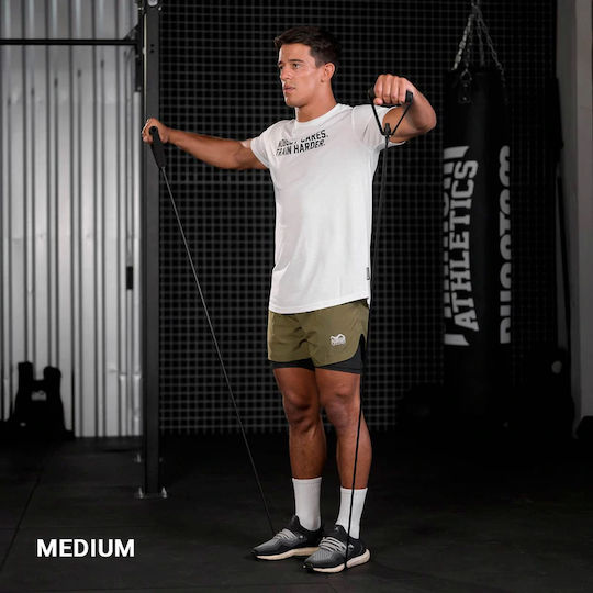 Phantom Resistance Band Gymtube Hard with Handles Black 1.65m