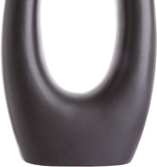 Butlers Keramik Tischlampe mit Schwarz Schirm und Basis