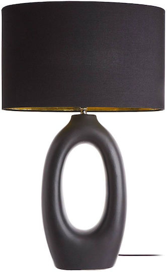 Butlers Keramik Tischlampe mit Schwarz Schirm und Basis