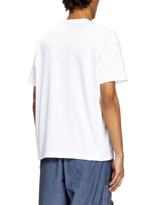 Diesel Tricou White-Blue