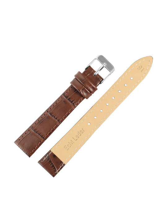 New Era Lederriemen Braun 24mm