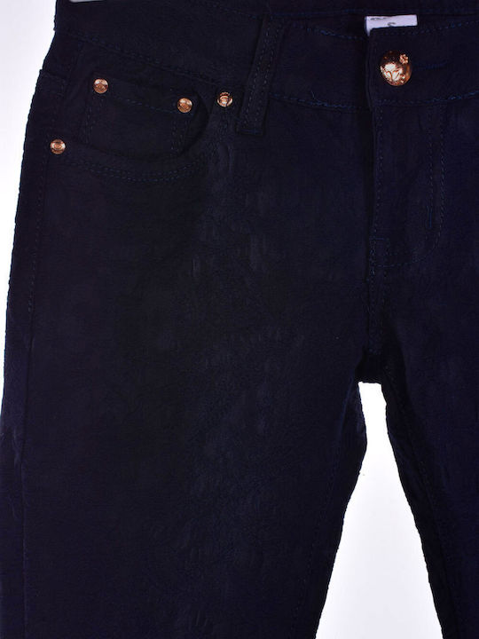 Women's Fabric Trousers Dark Blue