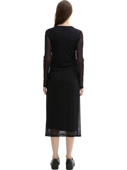 Midi Dress Black Lurex