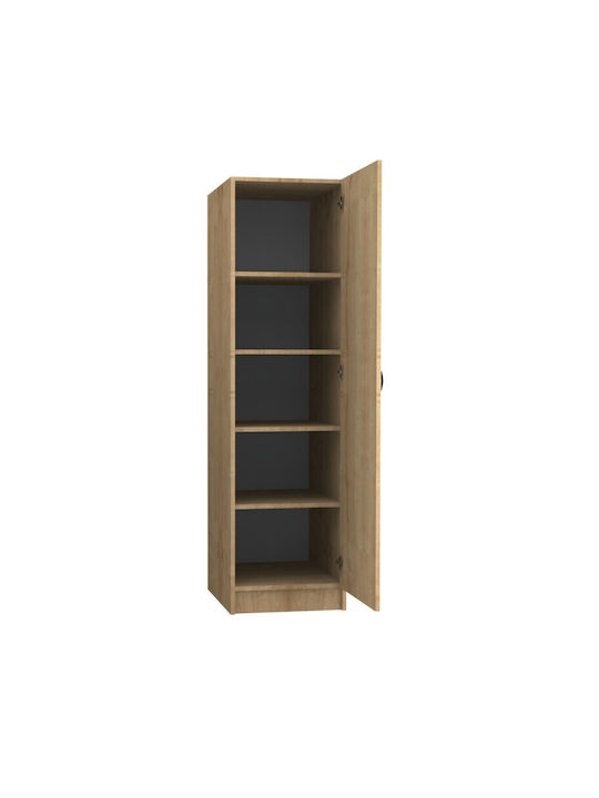 Single Door Wardrobe Victoria Natural Beech 50x60x181cm
