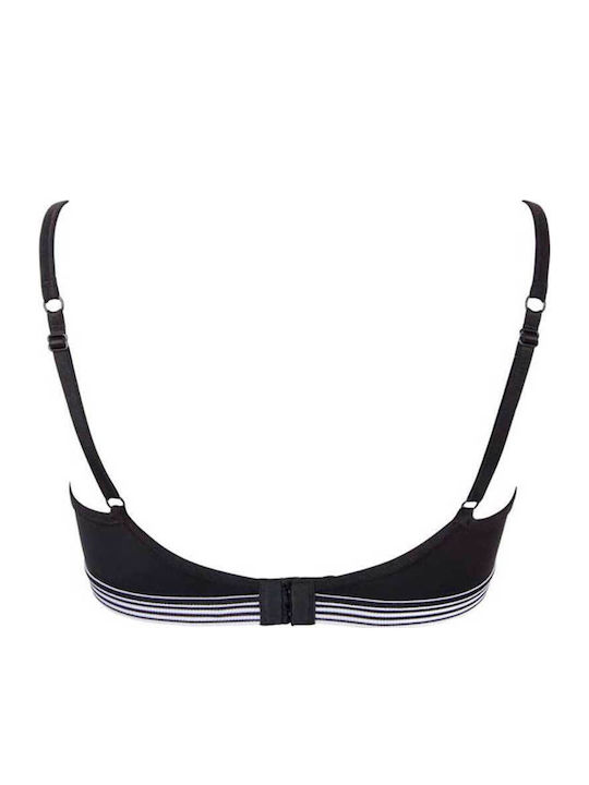 Athletic Athletic Bra with Light Padding Black