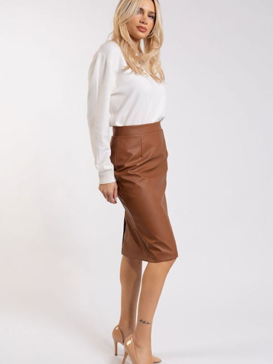 Leder Rock Beige