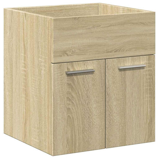 vidaXL Countertop with Sink L41xW38.5xH46cm Brown, Oak