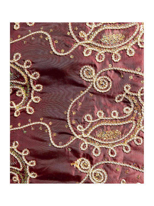 Silk Fashion Runner 1028 Bordeaux 50x210cm