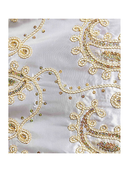 Silk Fashion Runner 1028 White 50x210cm