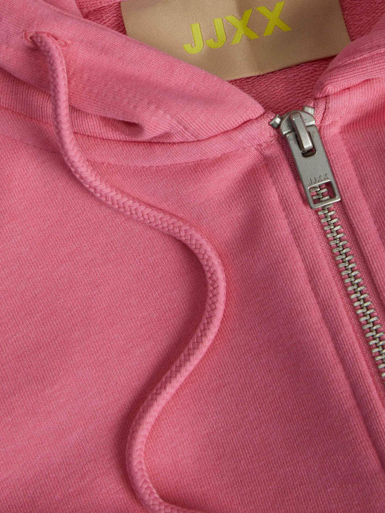 Women's Sweatshirt Jacket Hooded Pink
