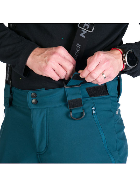 Northfinder NO-3975SNW-526 Men's Trousers for Ski & Snowboard Soft Shell Blue