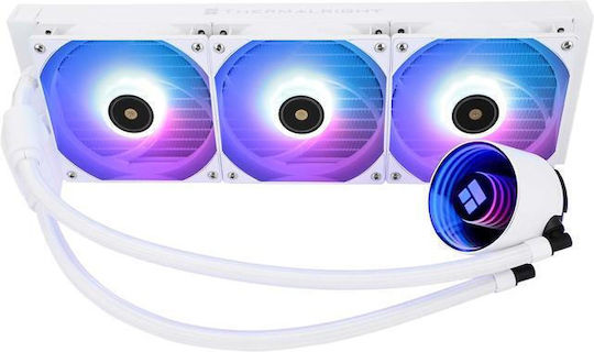 Thermalright Frozen Notte 360 (v2) Răcire cu Apă pentru Procesor Ventilator triplu 120mm pentru Socket AM4/AM5/1700/1200/115x cu ARGB Iluminare Albă