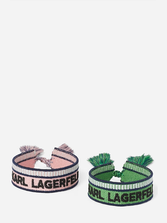 Karl Lagerfeld Set Bracelets made of Cord