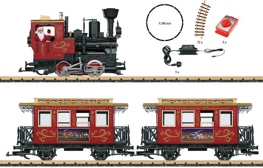 Christmas Train Starter Kit Сет с Влакче със Светлина и Дим за Над 2 години+ Години