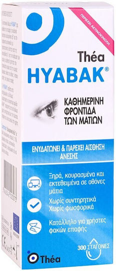 Thea Pharma Hellas Hyabak Protector 0.15% Dry Eye Drops with Hyaluronic Acid 10ml