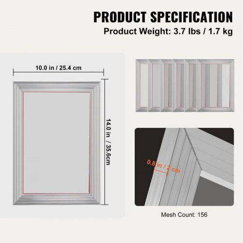 Vevor Metallic Photo Frame with Silver Frame 6 Pieces