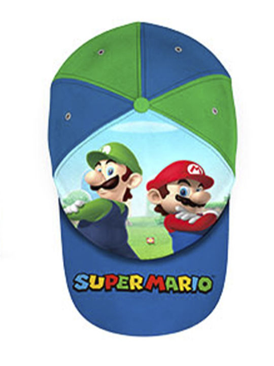 Pălărie pentru copii Disney Băieți Super Mario #012-023 Albastru Verde