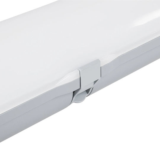 GloboStar LED Commercial Linear Ceiling Lighting 48W Cold White IP67 L120xH8cm