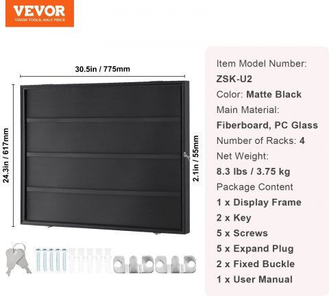 Vevor Σταντ Προβολής Προϊόντων Π30.5xΒ24.3xΥ2.1cm