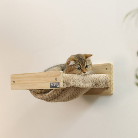 Kerbl Wall Hammock Timber Nature Taupe 38x33.5x16cm