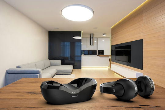 Meliconi Wireless / Wired Over Ear Headphones with 20 hours of Operation and Quick Charge Black