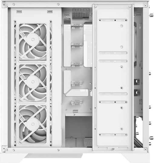 Adata Invader X Gaming Middle Tower Carcasă PC cu Deschidere Laterală Albă
