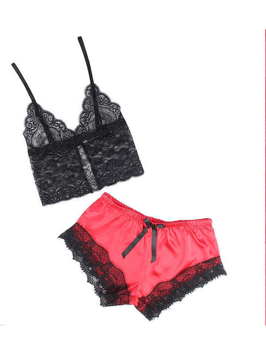 Subblime Καλοκαιρινό Babydoll Black, Red