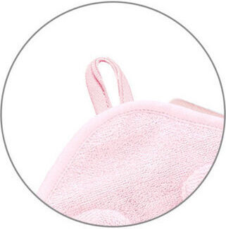 Babyono Baby Hooded Bath Towel Pink 100x100cm