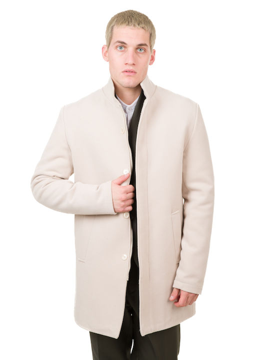 Men's Half Coat Ecru
