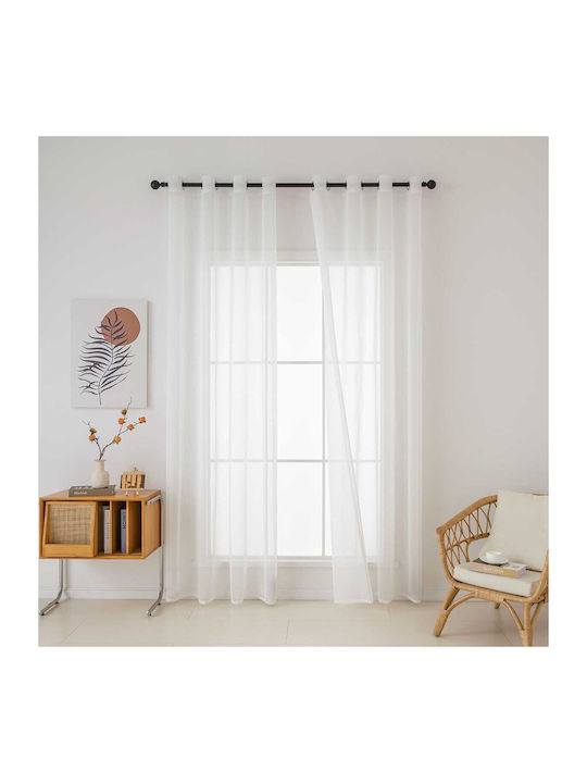 Beauty Home Sharp Art 8448 Curtain Fabric Gauze Ecru