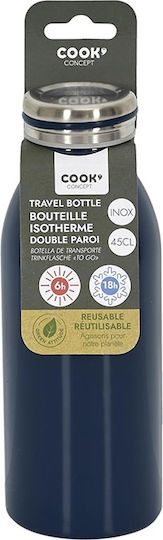 Cook Concept Μπουκάλι Θερμός Ανοξείδωτο 450ml Blue