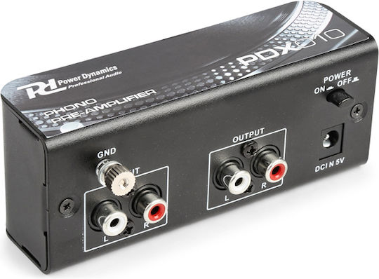 Power Dynamics PDX010 Phono Preamp Black