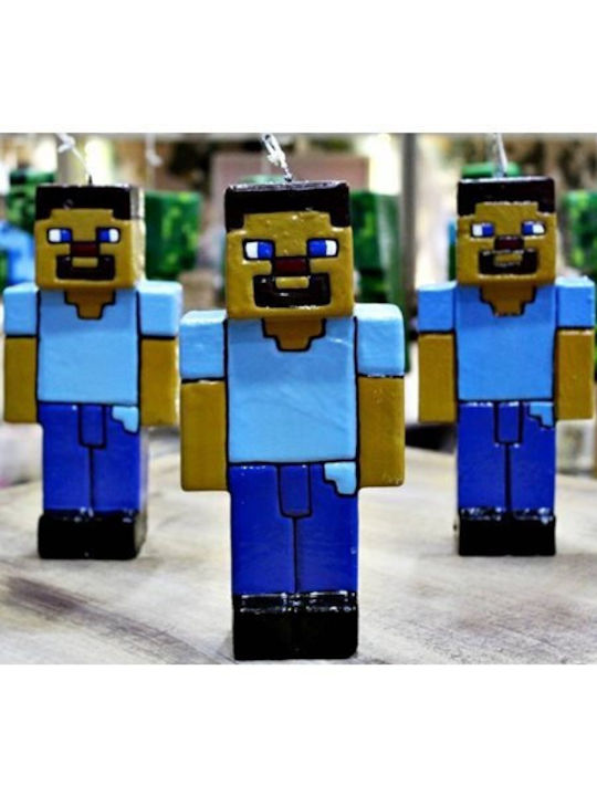Easter Candle Minecraft Minecraft 21cm Blue (Miscellaneous Designs)