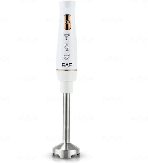 Raf R303w Ραβδομπλέντερ με Ανοξείδωτη Ράβδο 800W Λευκό