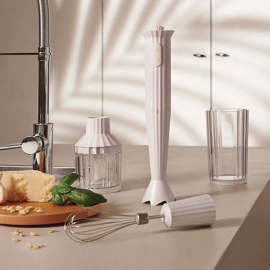 Alessi Plisse Ραβδομπλέντερ με Πλαστική Ράβδο Λευκό