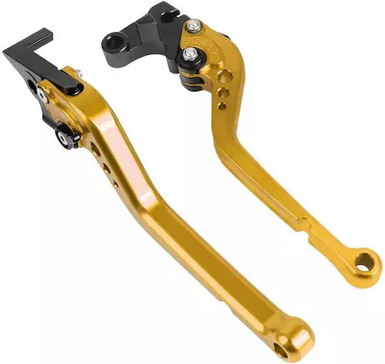 Motorcycle Brake Lever Adjustable for Keeway Easy for Yamaha MT-07 / MT-09 / FZ1 Fazer / Tracer 900 2014-2023 Gold OLKSWPN9YAD673