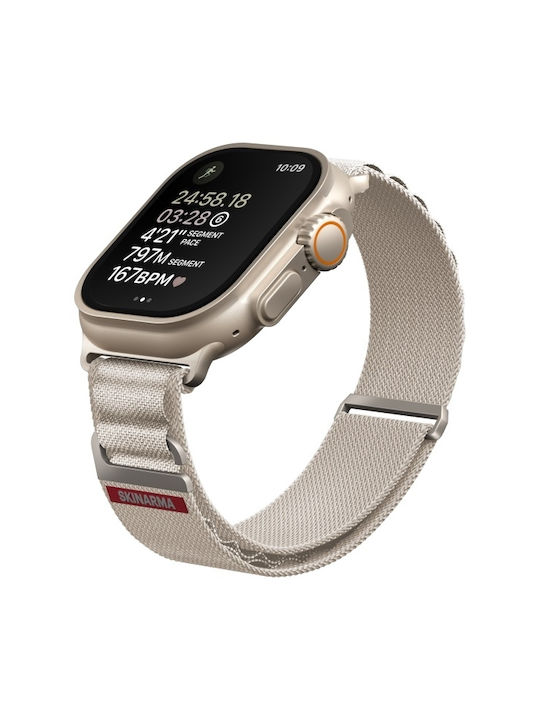 Skinarma Kobu Strap for Apple Watch Ultra 49mm 45mm 44mm Ivory Skinarma Kobu Strap for Apple Watch Ultra 49mm 45mm 44mm Ivory