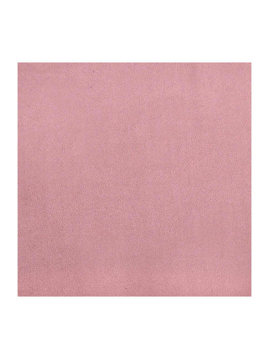 Πολυθρόνα με Υποπόδιο Βελούδινη Ροζ 64x74x84cm