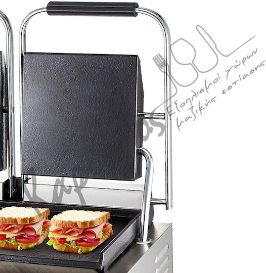 Karni Commercial Double Sandwich Maker with Flat Top and Flat Bottom 3600W