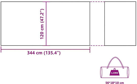 vidaXL Aξεσουάρ για Camping Γκρι
