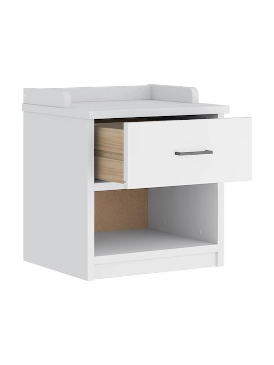 Mobilier de Intrare cu Dulap pentru Pantofi & Bancă Alb 45x40x50cm