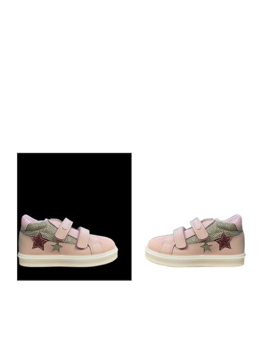 Παιδικά Sneakers Ανατομικά με Σκρατς Ροζ