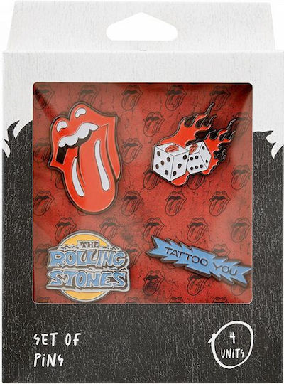 Set of 4 Rolling Stones Badges