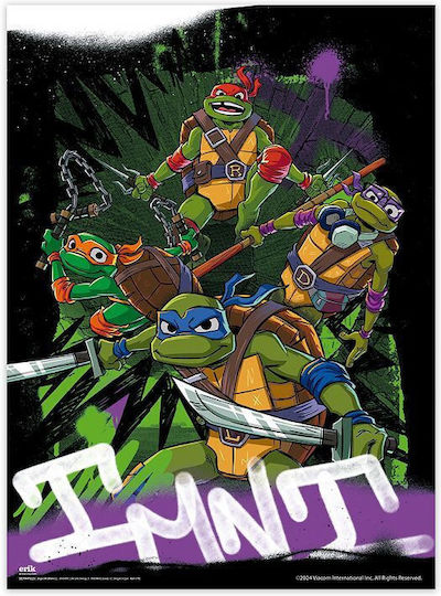 Set of 2 Mini Posters 38x52cm Teenage Mutant Ninja Turtles TMNT Anime Collection