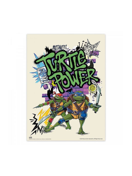 Set of 2 Mini Posters 38x52cm Teenage Mutant Ninja Turtles TMNT Anime Collection