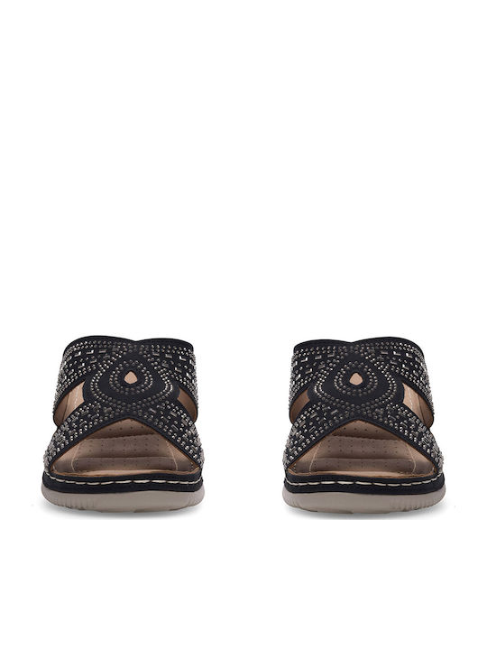 Platforme dama în Tip Pantofi Slip-On Culoare Negru