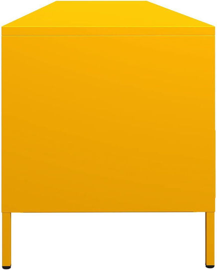 vidaXL TV-Ständer Metall Gelbe Senfgelb M202xT39xH43.5cm
