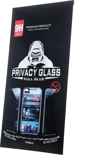 Privacy Tempered Glass Black (Redmi 14C / Poco C75)