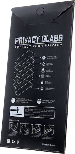 Privacy Tempered Glass Black (Redmi 14C / Poco C75)